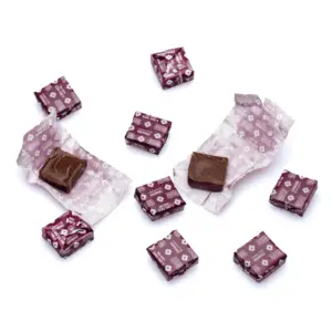 Cheeba Chews Delta 9 and THCv Mocha Chocolate Taffy - Charged (50 mg Total Cannabinoids) - Pile