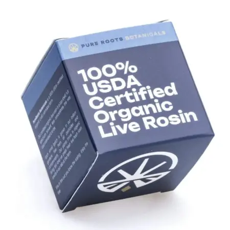 Pure Roots Botanicals THCa Live Rosin Concentrate - Straw Guava (1 gram) - Box Front