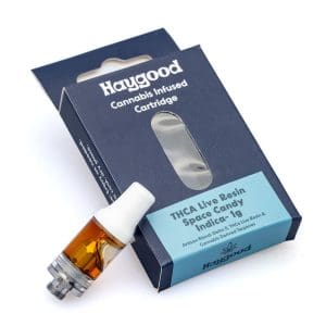 Haygood Artisan THCa Live Resin Cartridge - Space Candy Indica (1 gram) - combo