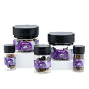 CBD Flower Bubba Kush - Jars Group Shot