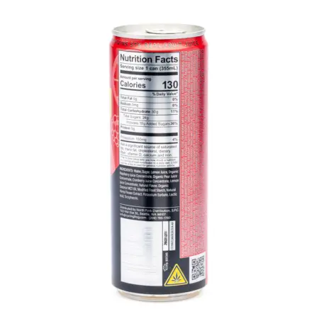 Cycling Frog High Potency THC + CBD Seltzer 4 Pack - Raspberry Lemonade can back