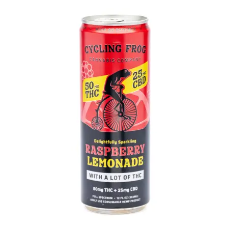 Cycling Frog High Potency THC + CBD Seltzer 4 Pack - Raspberry Lemonade can front