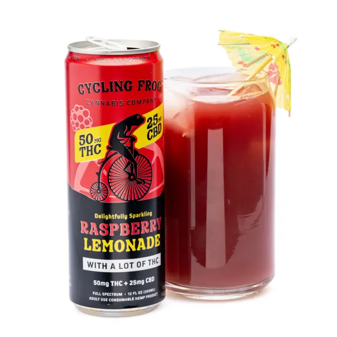 Cycling Frog High Potency THC + CBD Seltzer 4 Pack - Raspberry Lemonade combo