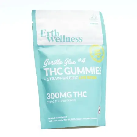 Erth Wellness THC Live Resin Gummies - GG#4 - Bag Front