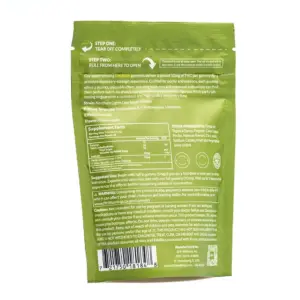 Erth Wellness THC Live Resin Gummies - Northern Lights - Bag Back