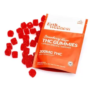 Erth Wellness THC Live Resin Gummies - Strawberry Haze - combo
