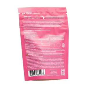 Erth Wellness THC Live Resin Gummies - Watermelon Zkittlez - Bag Back