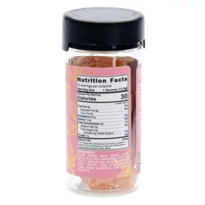 PharmaTHC Delta 9 THC All Natural Gummies - Pink Lemonade - Jar Back