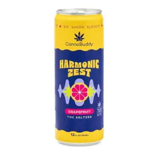 CannaBuddy Delta 9 THC Seltzer 6 Pack - Harmonic Zest - Image 3