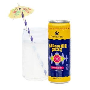 CannaBuddy Delta 9 THC Seltzer 6 Pack - Harmonic Zest