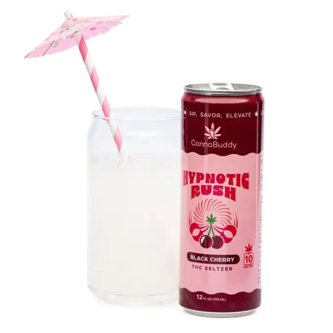 CannaBuddy Delta 9 THC Seltzer 6 Pack - Hypnotic Rush - Combo