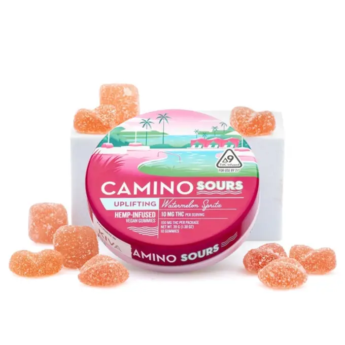 Camino Sours Delta 9 THC Uplifting Gummies - Watermelon Spritz - Combo