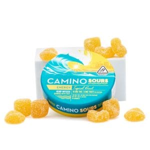 Camino Sours Delta 9 THC and THCv Energy Gummies - Tropical Burst - Combo