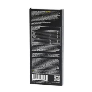 Erth Wellness Delta 9 THC Live Resin Chocolate Bar - Granddaddy Purple Indica - box back