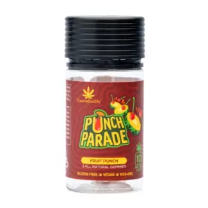 CannaBuddy Delta 9 THC Gummies - Punch Parade 2pk- Jar Front
