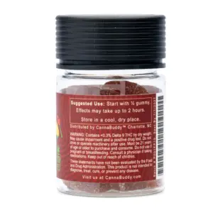 CannaBuddy Delta 9 THC Gummies - Punch Parade - Jar Side