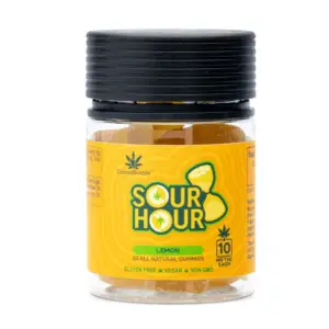 CannaBuddy Delta 9 THC Gummies - Sour Hour - Jar Front