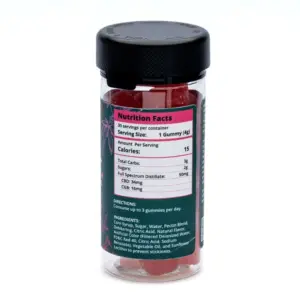 PharmaCBD Full Spectrum CBD and CBG Gummies - Strawberry Watermelon - jar back