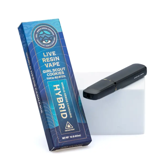 WNC 1 gram THCa Live Resin Disposable - Girl Scout Cookies combo