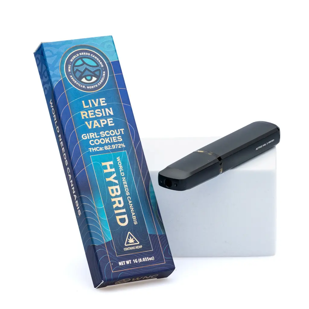 WNC 1 gram THCa Live Resin Disposable - Girl Scout Cookies combo