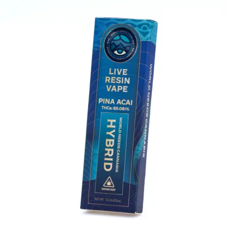 WNC 1 gram THCa Live Resin Disposable - Pina Acai box front