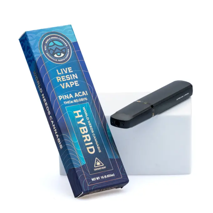 WNC 1 gram THCa Live Resin Disposable - Pina Acai combo