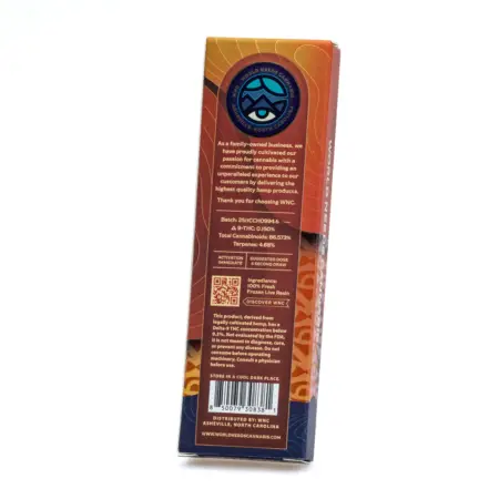 WNC 1 gram THCa Live Resin Disposable - Sour Diesel box back