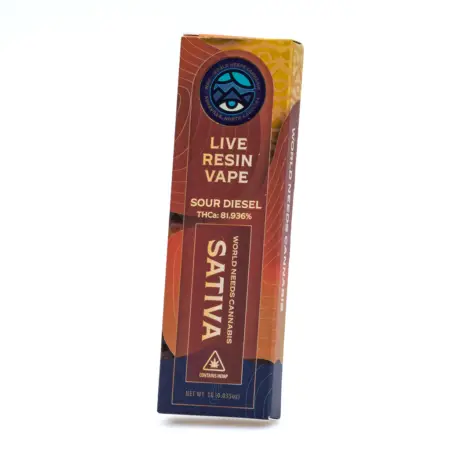 WNC 1 gram THCa Live Resin Disposable - Sour Diesel box front