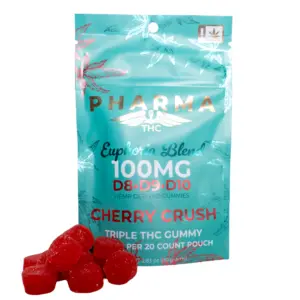 PharmaTHC Euphoria Blend Triple THC Gummies - Cherry Crush Combo