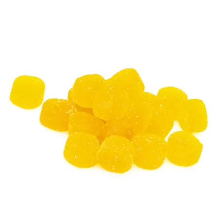 PharmaTHC Euphoria Blend Triple THC Gummies - Pineapple Punch pile