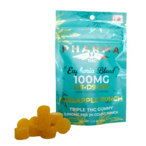 PharmaTHC Euphoria Blend Triple THC Gummies - Pineapple Punch_GUMMIES