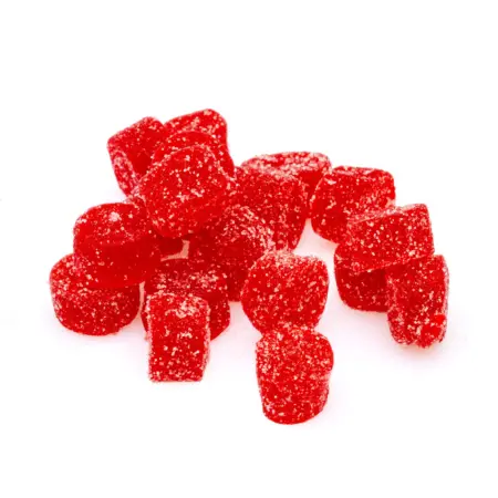 PharmaTHC Euphoria Blend Triple THC Gummies - Strawberry Slam pile