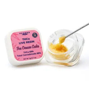 PharmaTHC THCa Live Resin Concentrate - Ice Cream Cake combo