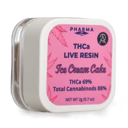 PharmaTHC THCa Live Resin Concentrate - Ice Cream Cake front