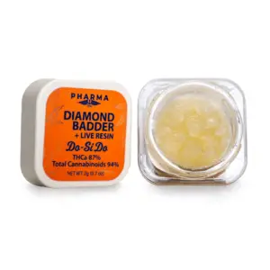 PharmaTHC THCa Live Resin Diamond Badder - Do-Si-Do detail
