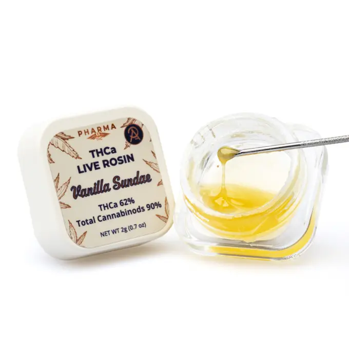 PharmaTHC THCa Live Rosin Concentrate - Vanilla Sundae combo