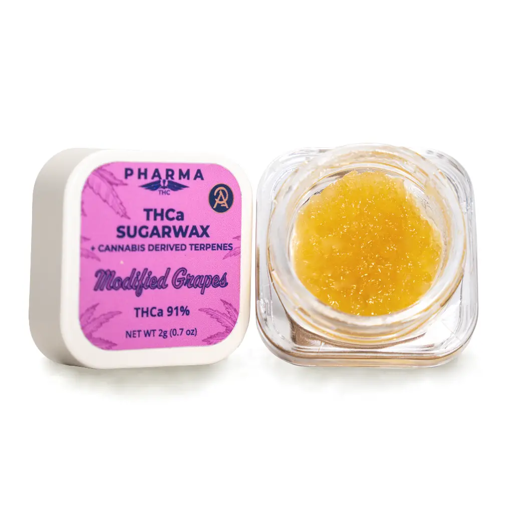 PharmaTHC THCa Sugar Wax - Modified Grapes detail