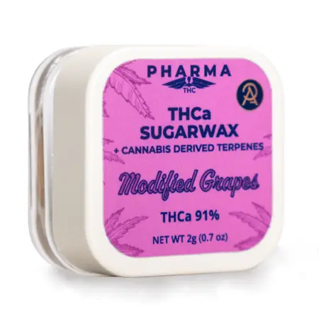 PharmaTHC THCa Sugar Wax - Modified Grapes front