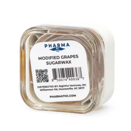 PharmaTHC THCa Sugar Wax - Modified Grapes jar back
