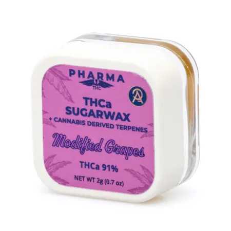 PharmaTHC THCa Sugar Wax - Modified Grapes jar front
