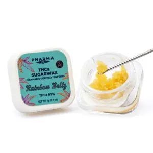 PharmaTHC THCa Sugar Wax - Rainbow Beltz combo