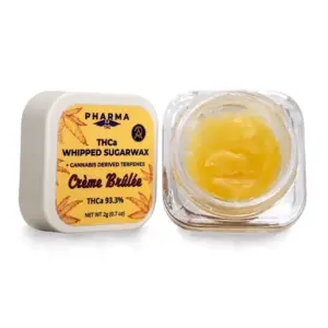 PharmaTHC THCa Whipped Sugar Wax - Creme Brule detail