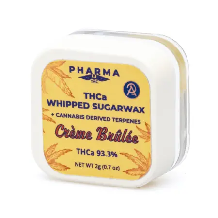 PharmaTHC THCa Whipped Sugar Wax - Creme Brule jar front