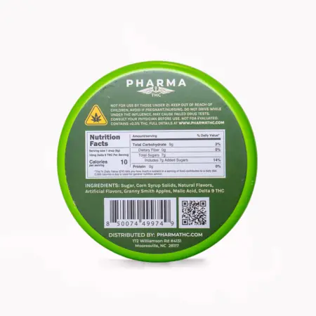 PharmaTHC Delta 9 Zen Drops - Green Apple Back