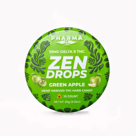 PharmaTHC Delta 9 Zen Drops - Green Apple Front