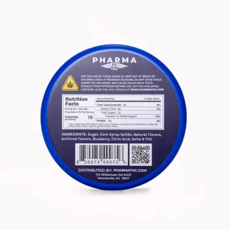 PharmaTHC Delta 9 Zen Drops - Sour Blueberry Back