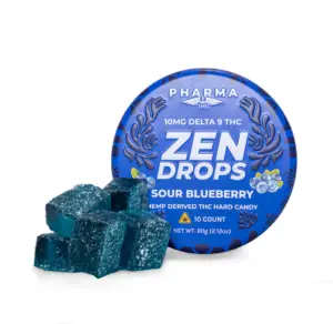 PharmaTHC Delta 9 Zen Drops - Sour Blueberry Combo