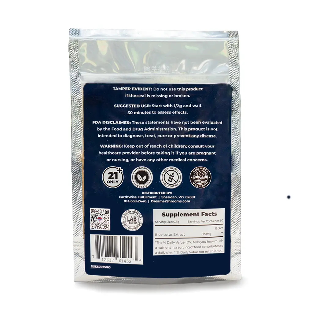 Dreamer Shrooms Blue Lotus Extract Powder - 25 Grams - Image 2