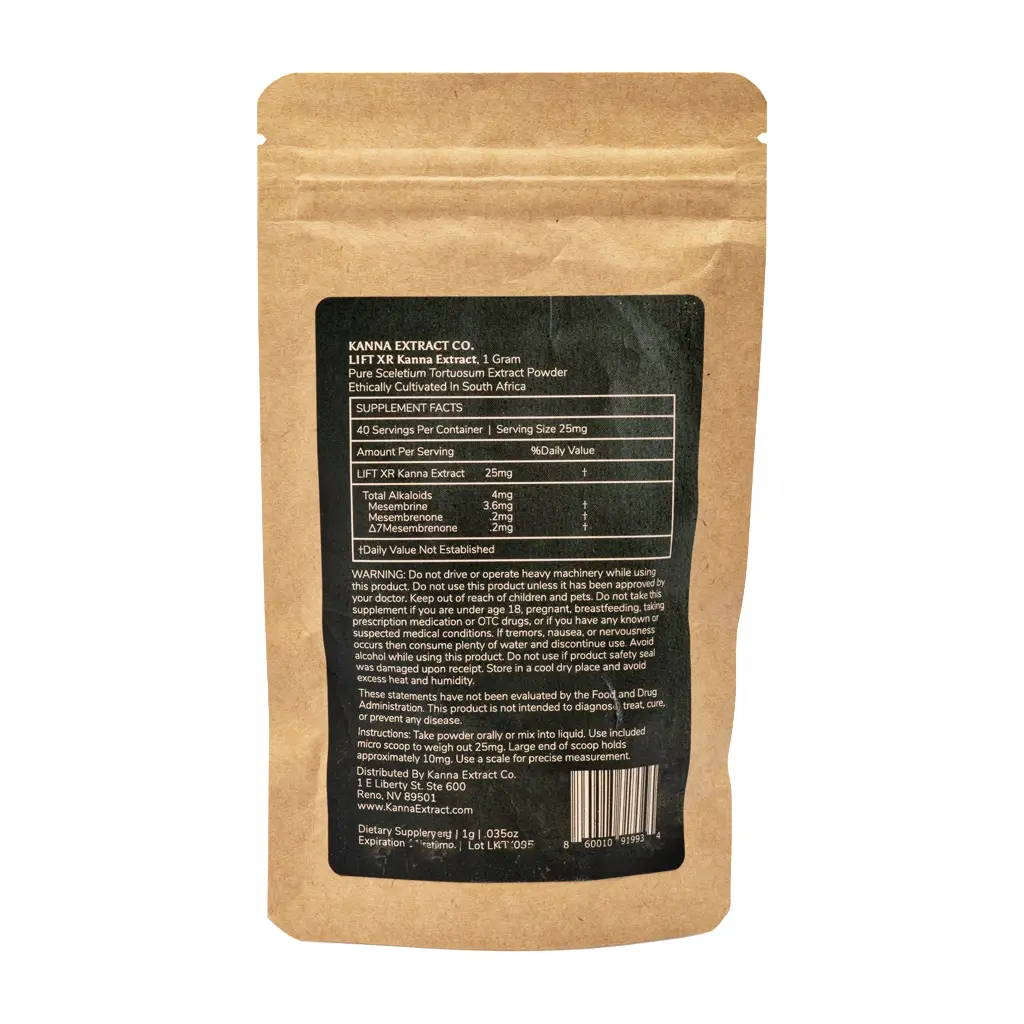 Kanna Extract Co. Kanna Extract - Lift XR Bag Back