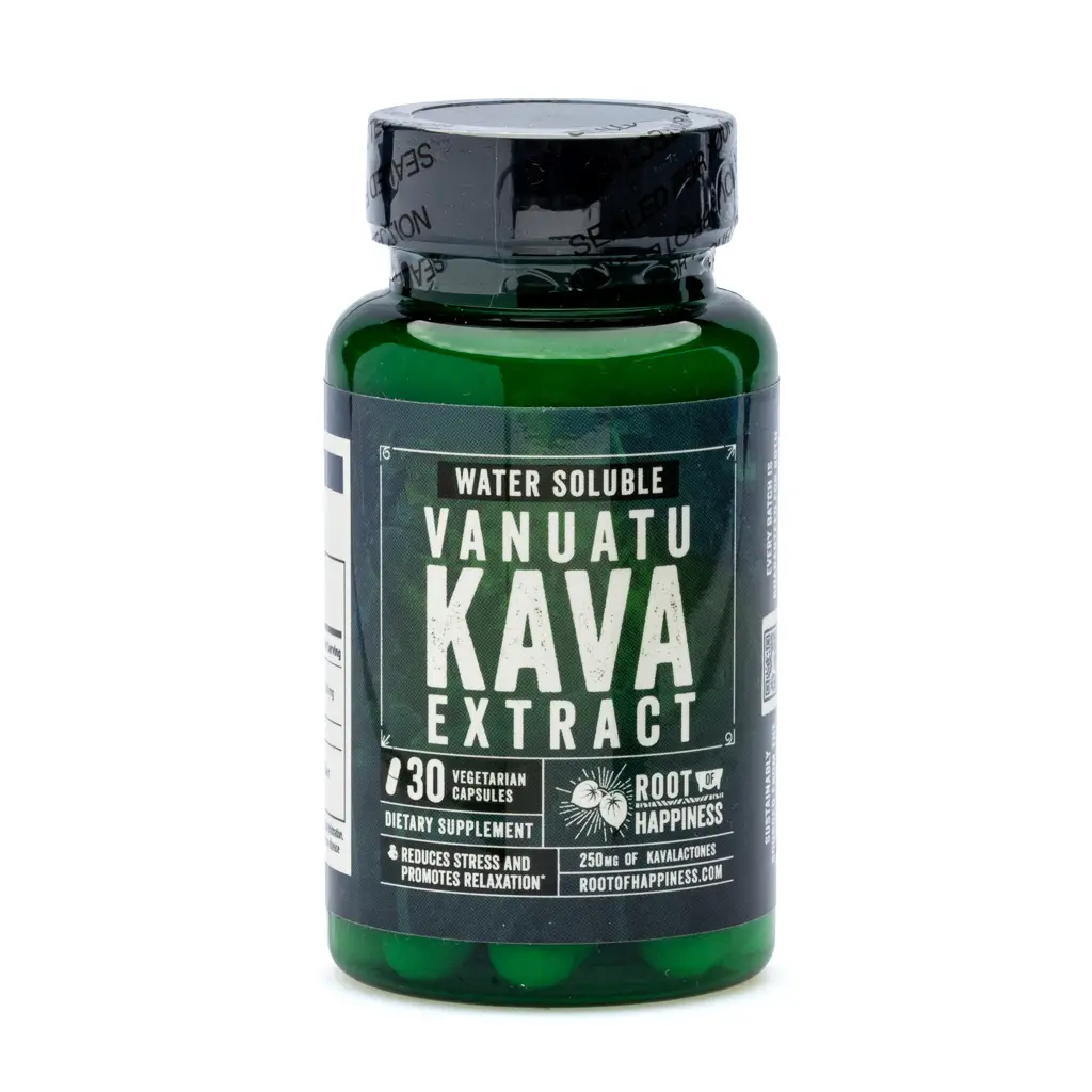 Root of Happiness Premium Kava Root Extract Capsules - Water Soluble Vanuatu - Image 2